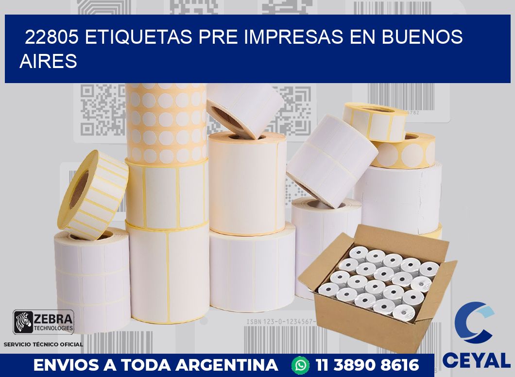 22805 ETIQUETAS PRE IMPRESAS EN BUENOS AIRES