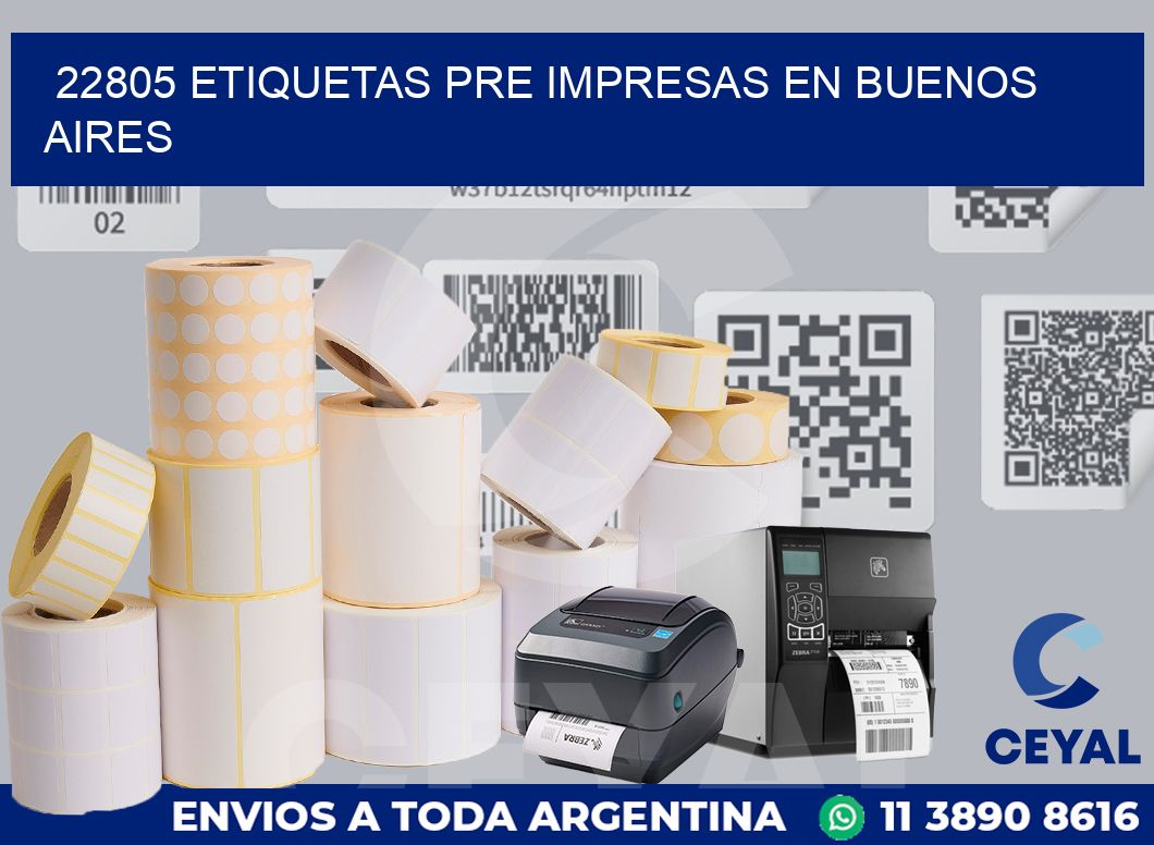 22805 ETIQUETAS PRE IMPRESAS EN BUENOS AIRES