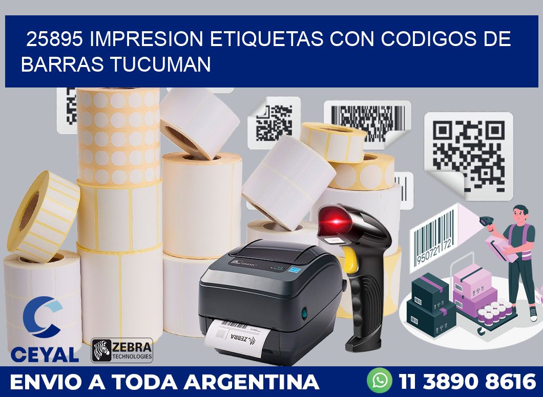 25895 IMPRESION ETIQUETAS CON CODIGOS DE BARRAS TUCUMAN