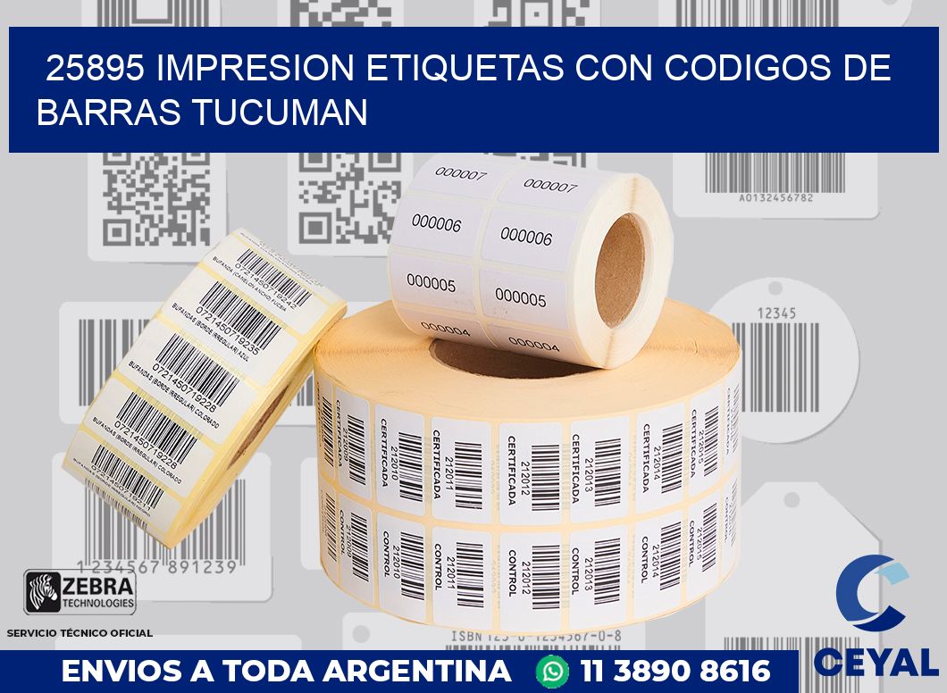 25895 IMPRESION ETIQUETAS CON CODIGOS DE BARRAS TUCUMAN