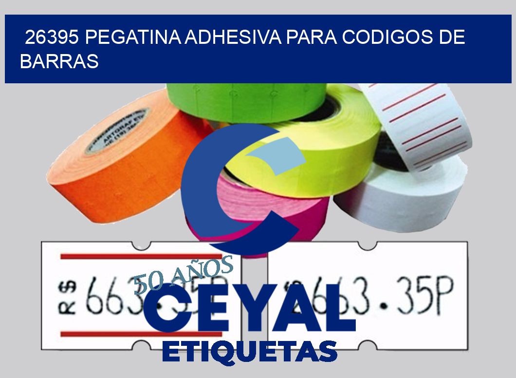 26395 PEGATINA ADHESIVA PARA CODIGOS DE BARRAS