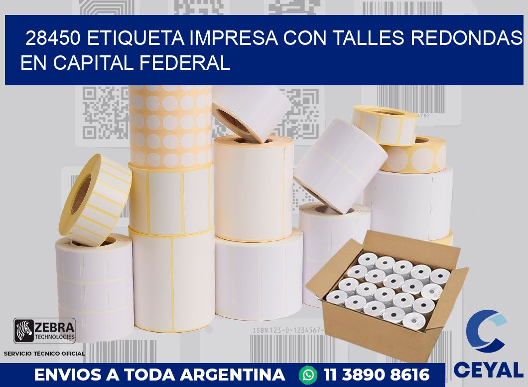 28450 ETIQUETA IMPRESA CON TALLES REDONDAS EN CAPITAL FEDERAL