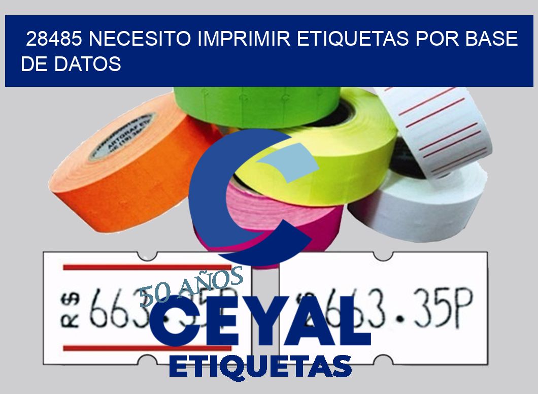 28485 NECESITO IMPRIMIR ETIQUETAS POR BASE DE DATOS