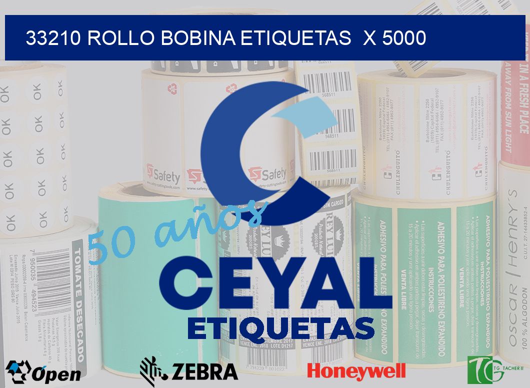 33210 Rollo bobina etiquetas  x 5000