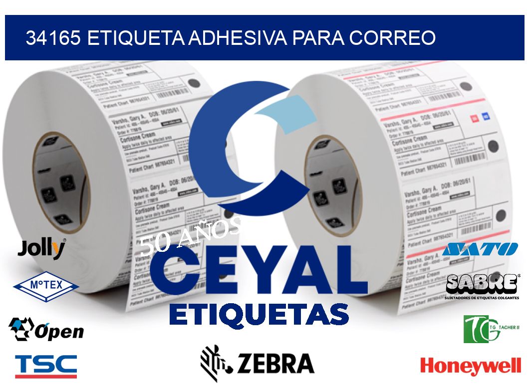 34165 ETIQUETA ADHESIVA PARA CORREO