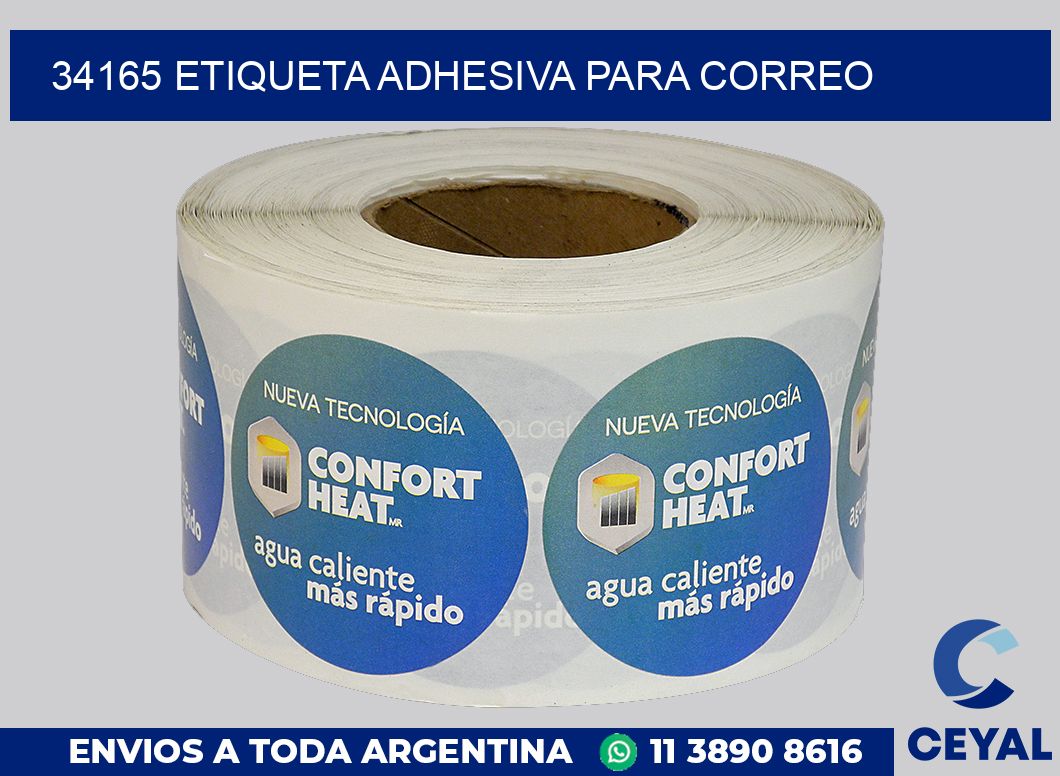 34165 ETIQUETA ADHESIVA PARA CORREO