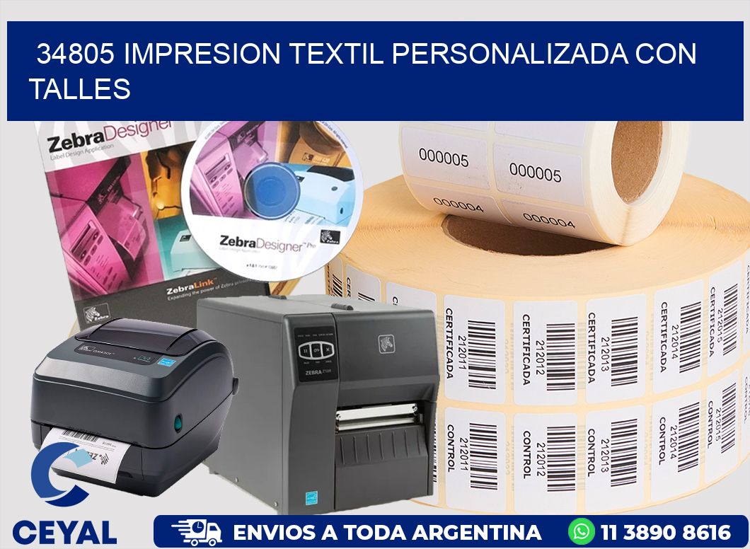 34805 IMPRESION TEXTIL PERSONALIZADA CON TALLES