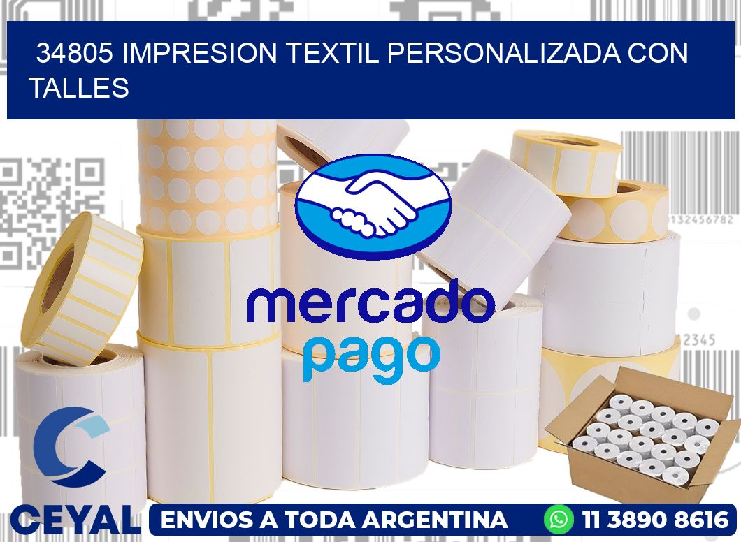 34805 IMPRESION TEXTIL PERSONALIZADA CON TALLES