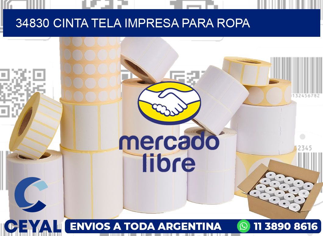 34830 CINTA TELA IMPRESA PARA ROPA