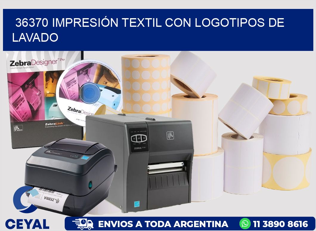 36370 IMPRESIÓN TEXTIL CON LOGOTIPOS DE LAVADO