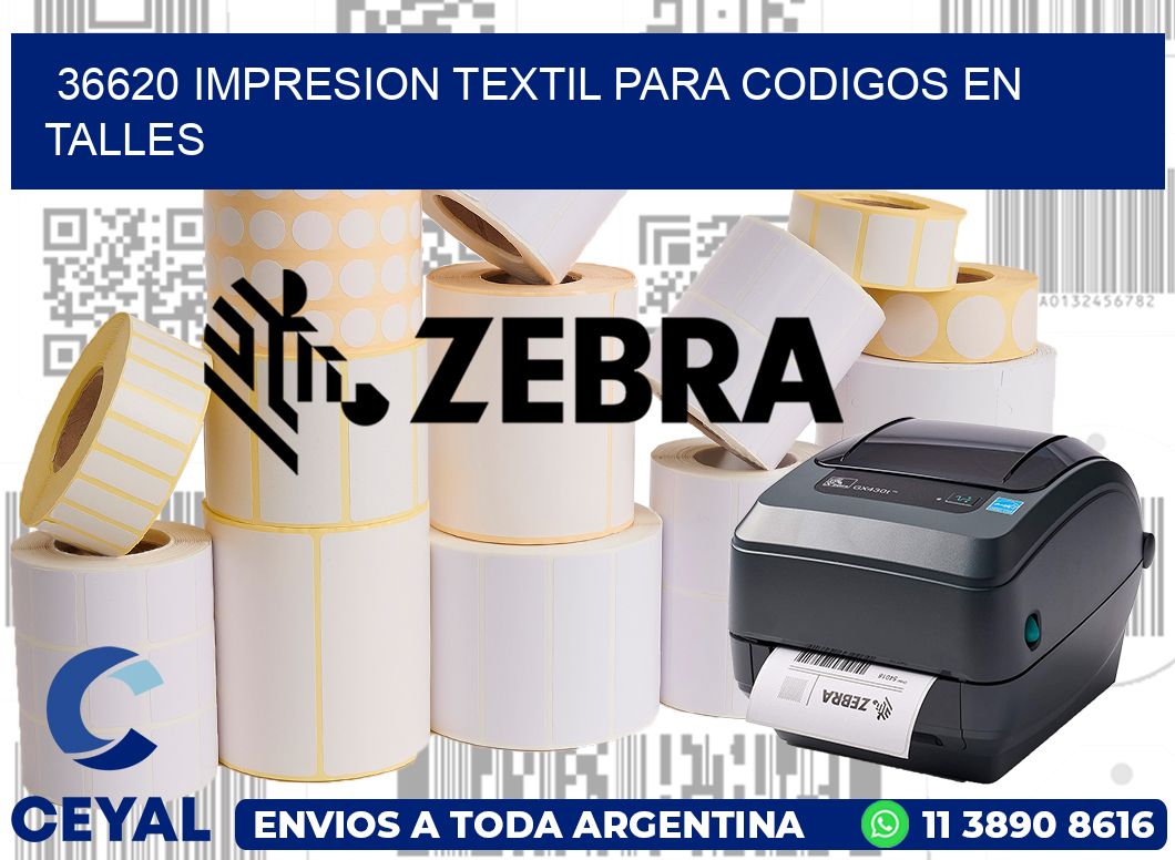 36620 IMPRESION TEXTIL PARA CODIGOS EN TALLES