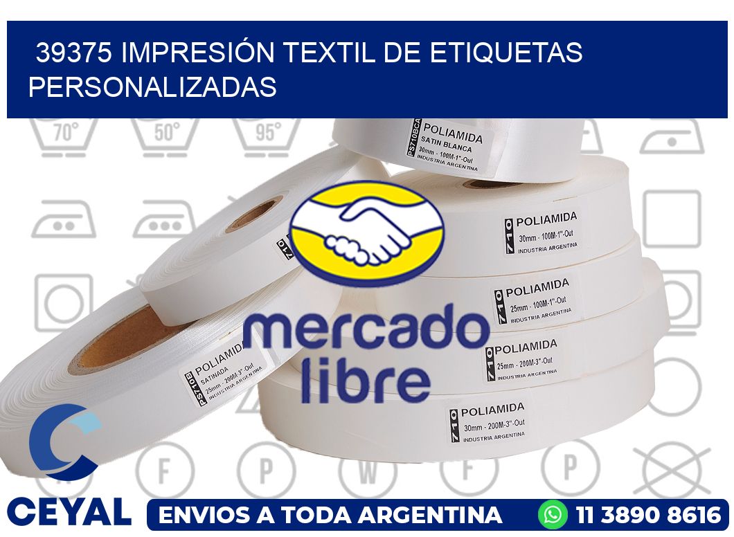 39375 IMPRESIÓN TEXTIL DE ETIQUETAS PERSONALIZADAS