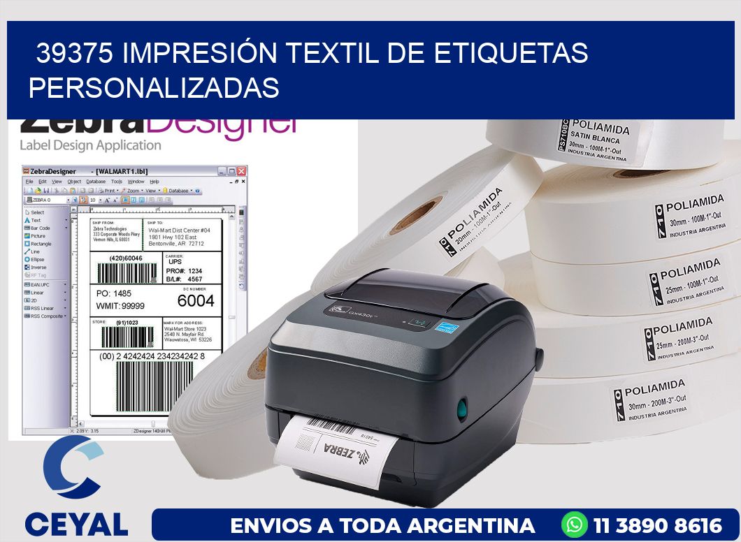 39375 IMPRESIÓN TEXTIL DE ETIQUETAS PERSONALIZADAS