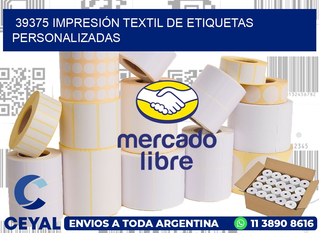39375 IMPRESIÓN TEXTIL DE ETIQUETAS PERSONALIZADAS