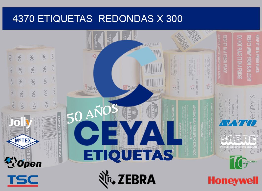 4370 etiquetas  redondas x 300