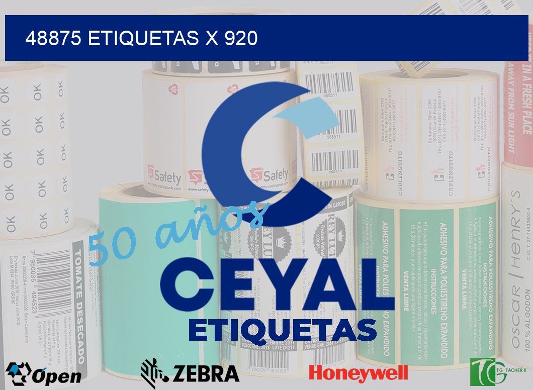 48875 Etiquetas x 920