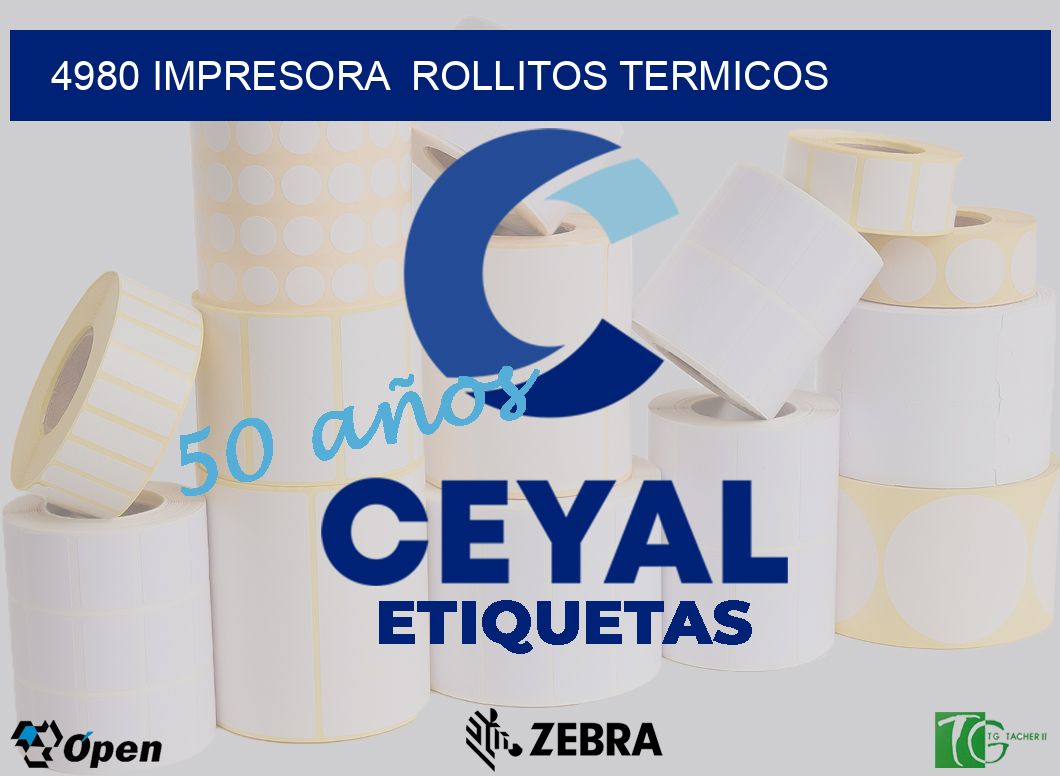 4980 impresora  rollitos termicos