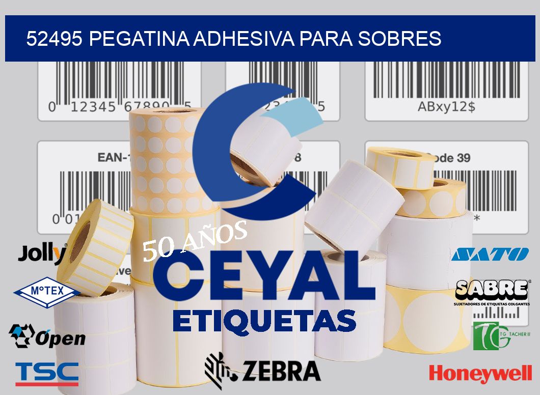 52495 PEGATINA ADHESIVA PARA SOBRES