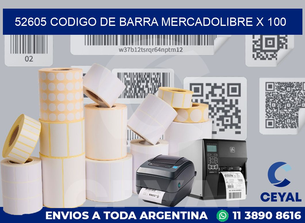 52605 codigo de barra mercadolibre x 100