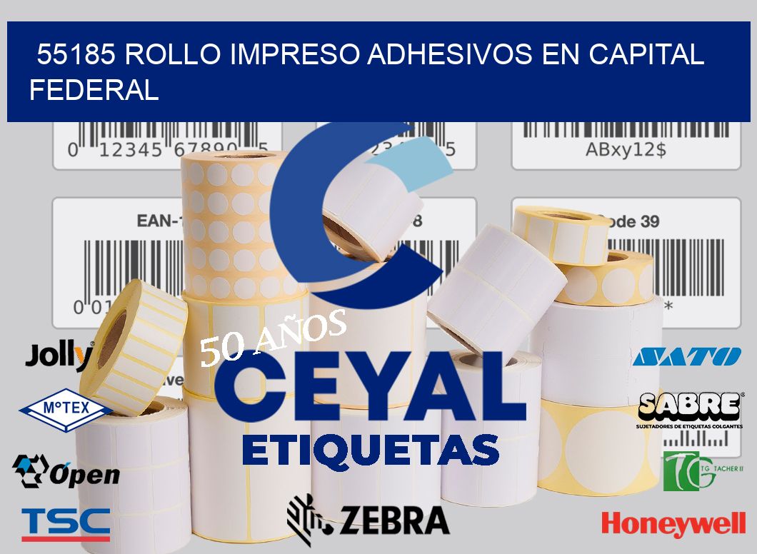 55185 ROLLO IMPRESO ADHESIVOS EN CAPITAL FEDERAL