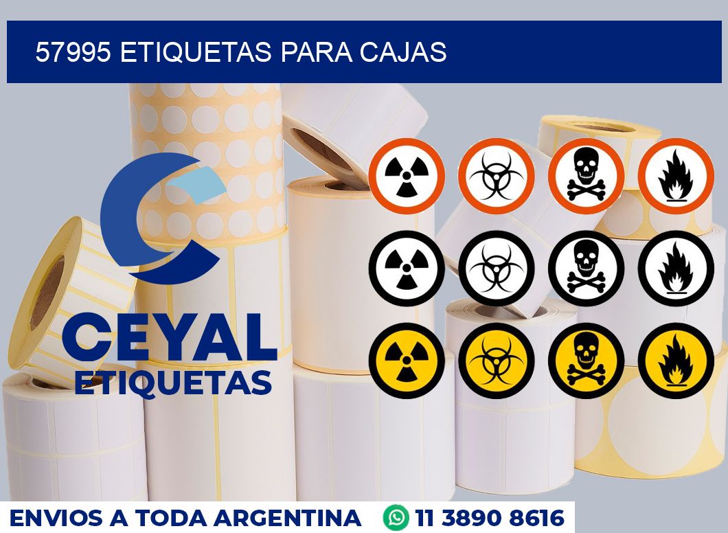 57995 ETIQUETAS PARA CAJAS