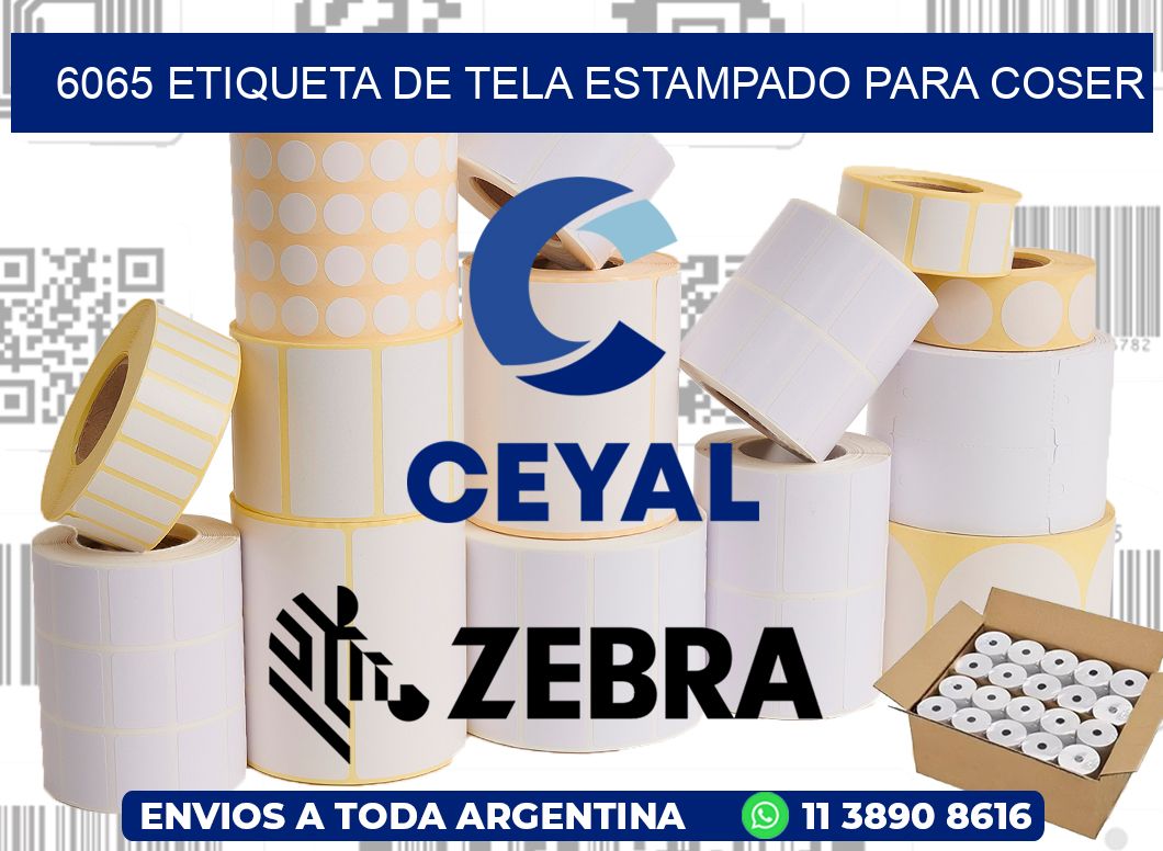 6065 ETIQUETA DE TELA ESTAMPADO PARA COSER