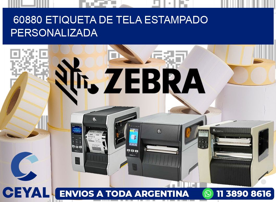 60880 ETIQUETA DE TELA ESTAMPADO PERSONALIZADA