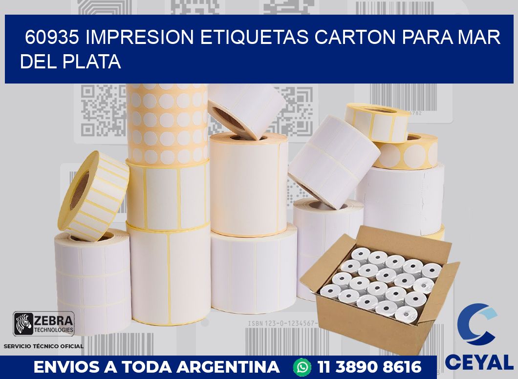 60935 IMPRESION ETIQUETAS CARTON PARA MAR DEL PLATA