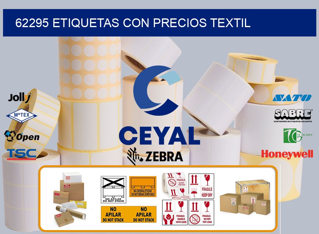 62295 ETIQUETAS CON PRECIOS TEXTIL