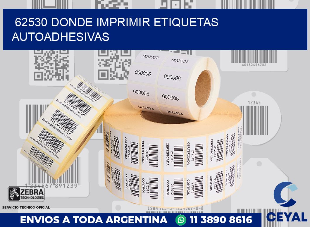 62530 DONDE IMPRIMIR ETIQUETAS AUTOADHESIVAS