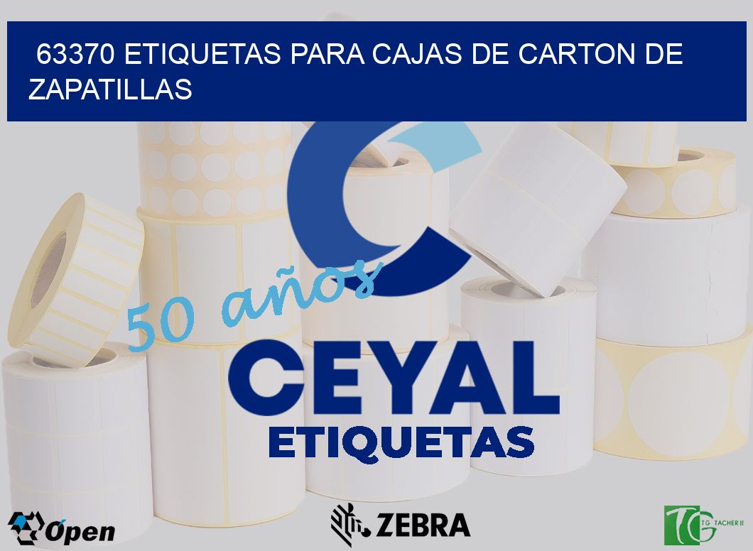 63370 ETIQUETAS PARA CAJAS DE CARTON DE ZAPATILLAS