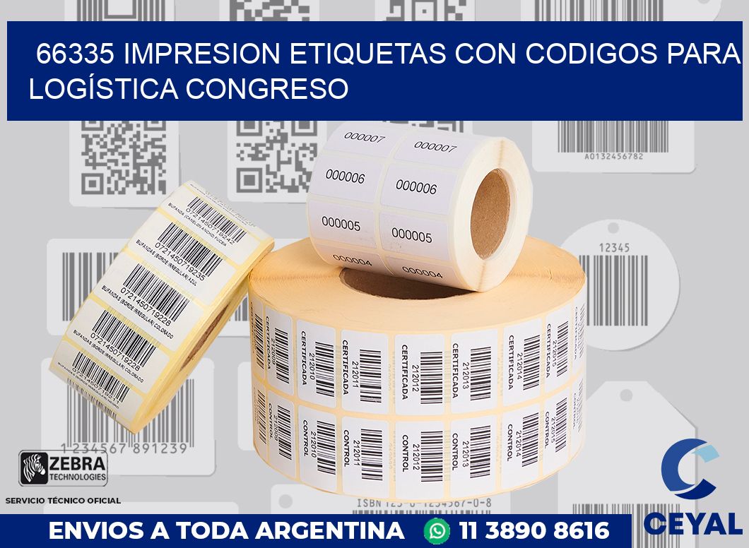 66335 IMPRESION ETIQUETAS CON CODIGOS PARA LOGÍSTICA CONGRESO
