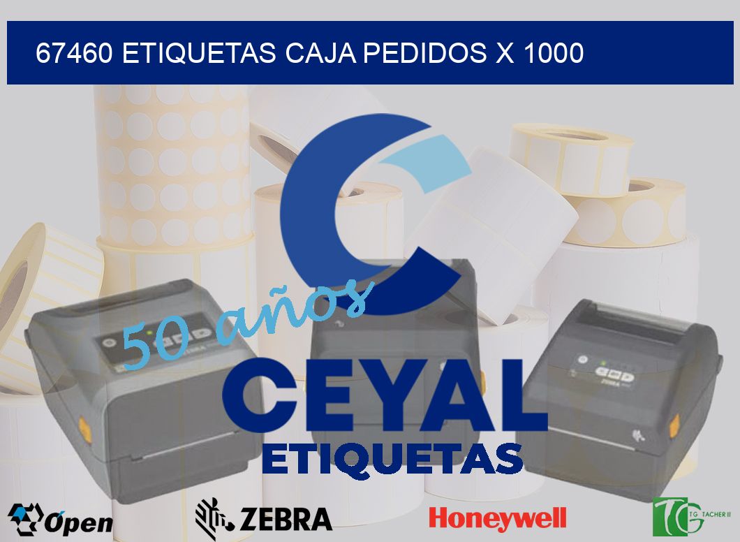 67460 etiquetas caja pedidos x 1000