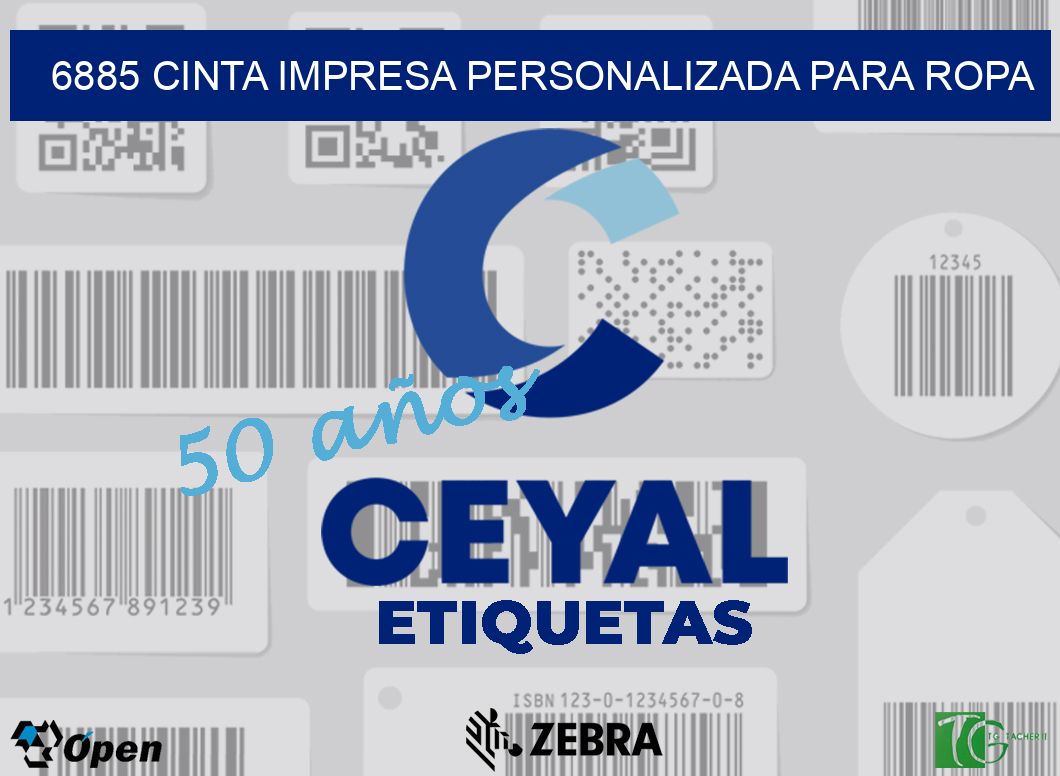 6885 CINTA IMPRESA PERSONALIZADA PARA ROPA