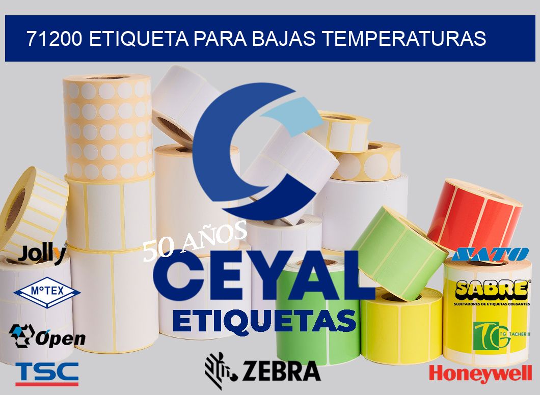 71200 ETIQUETA PARA BAJAS TEMPERATURAS