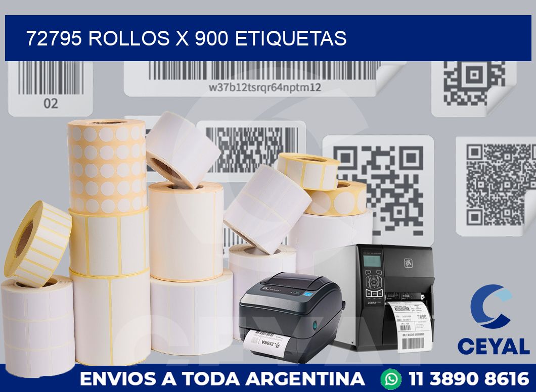 72795 Rollos x 900 etiquetas