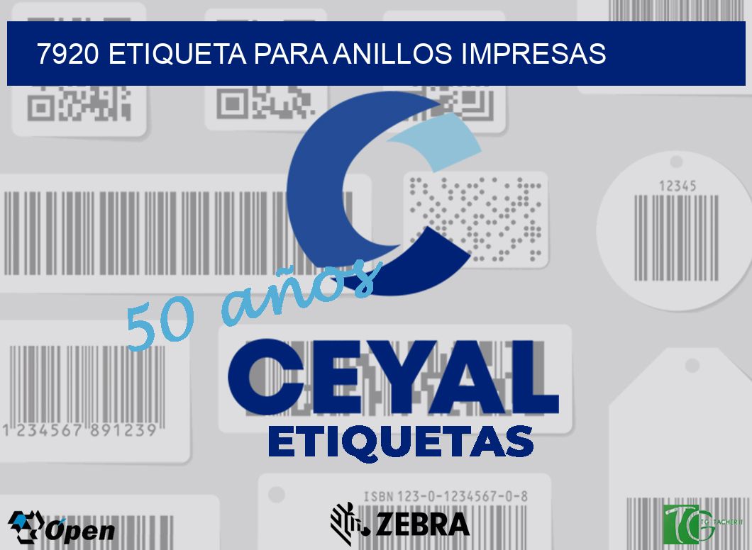 7920 ETIQUETA PARA ANILLOS IMPRESAS