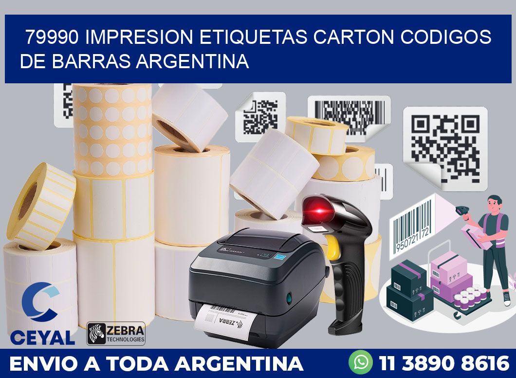 79990 IMPRESION ETIQUETAS CARTON CODIGOS DE BARRAS ARGENTINA