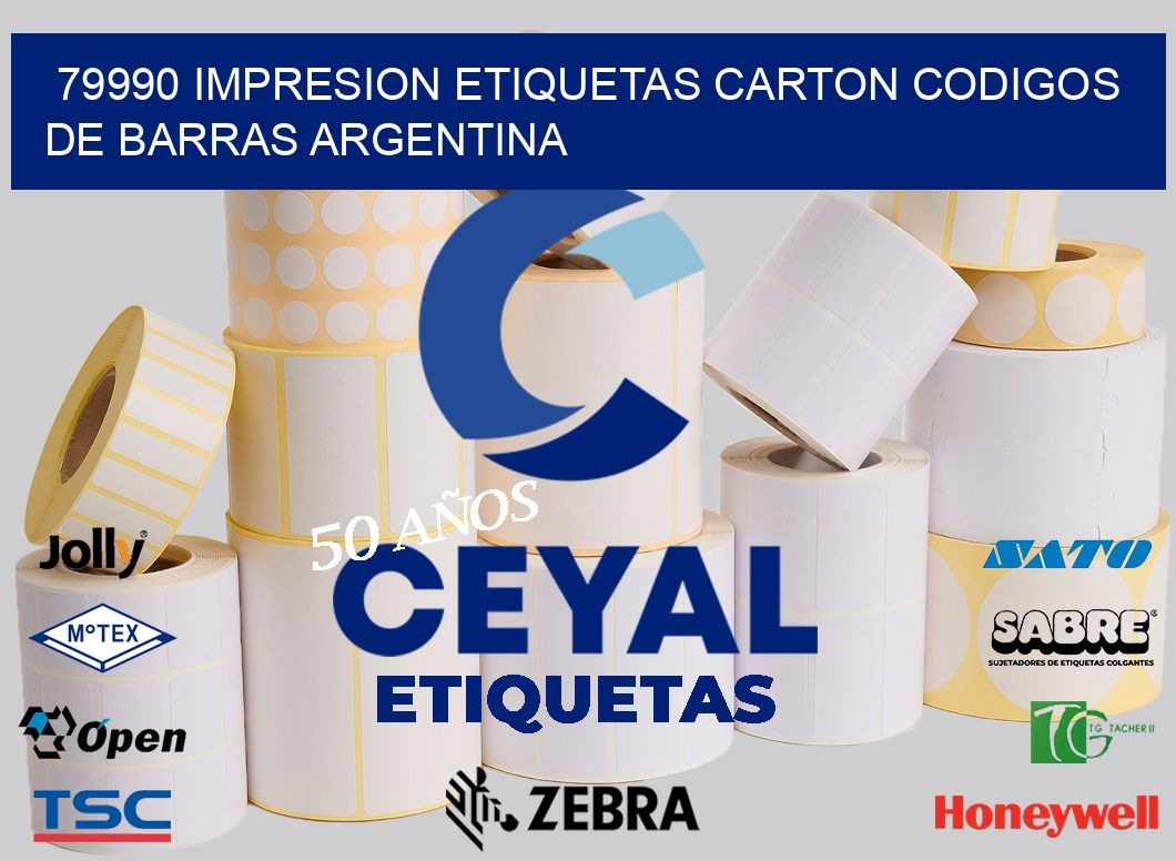 79990 IMPRESION ETIQUETAS CARTON CODIGOS DE BARRAS ARGENTINA