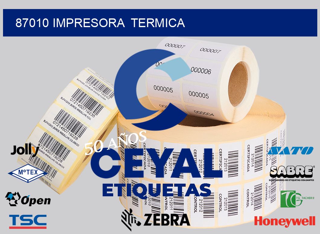 87010 impresora  termica
