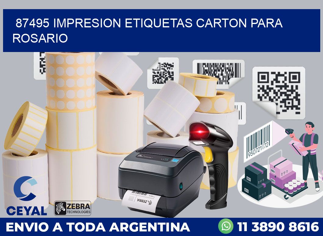 87495 IMPRESION ETIQUETAS CARTON PARA ROSARIO