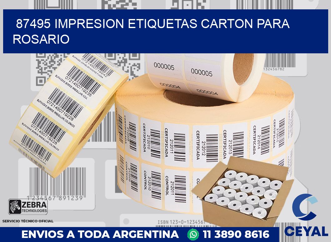 87495 IMPRESION ETIQUETAS CARTON PARA ROSARIO