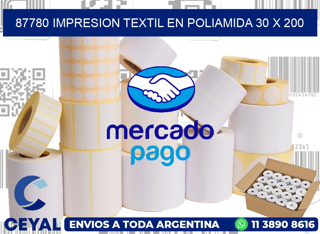 87780 IMPRESION TEXTIL EN POLIAMIDA 30 X 200