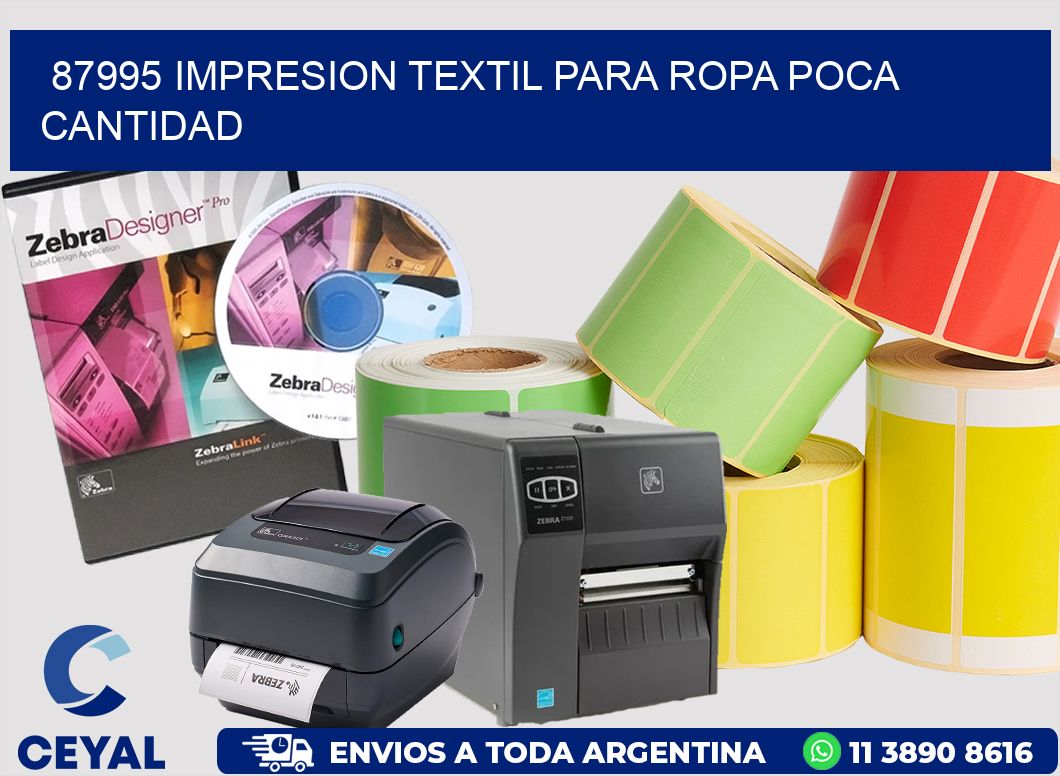 87995 IMPRESION TEXTIL PARA ROPA POCA CANTIDAD