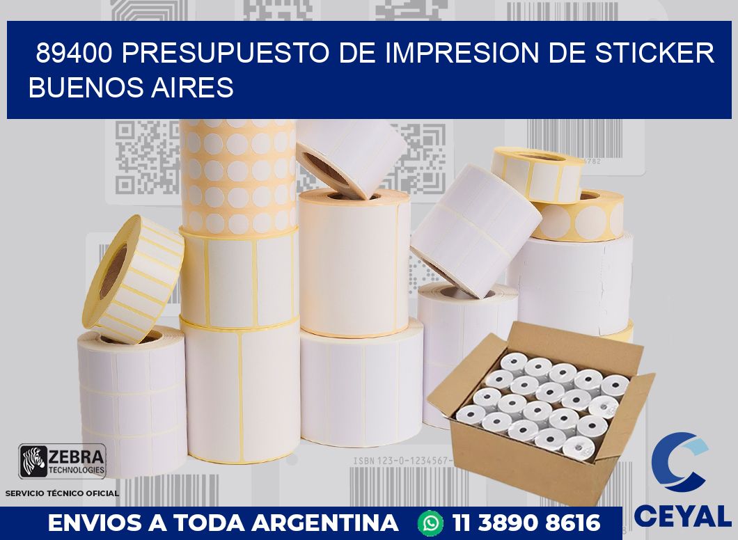 89400 PRESUPUESTO DE IMPRESION DE STICKER BUENOS AIRES