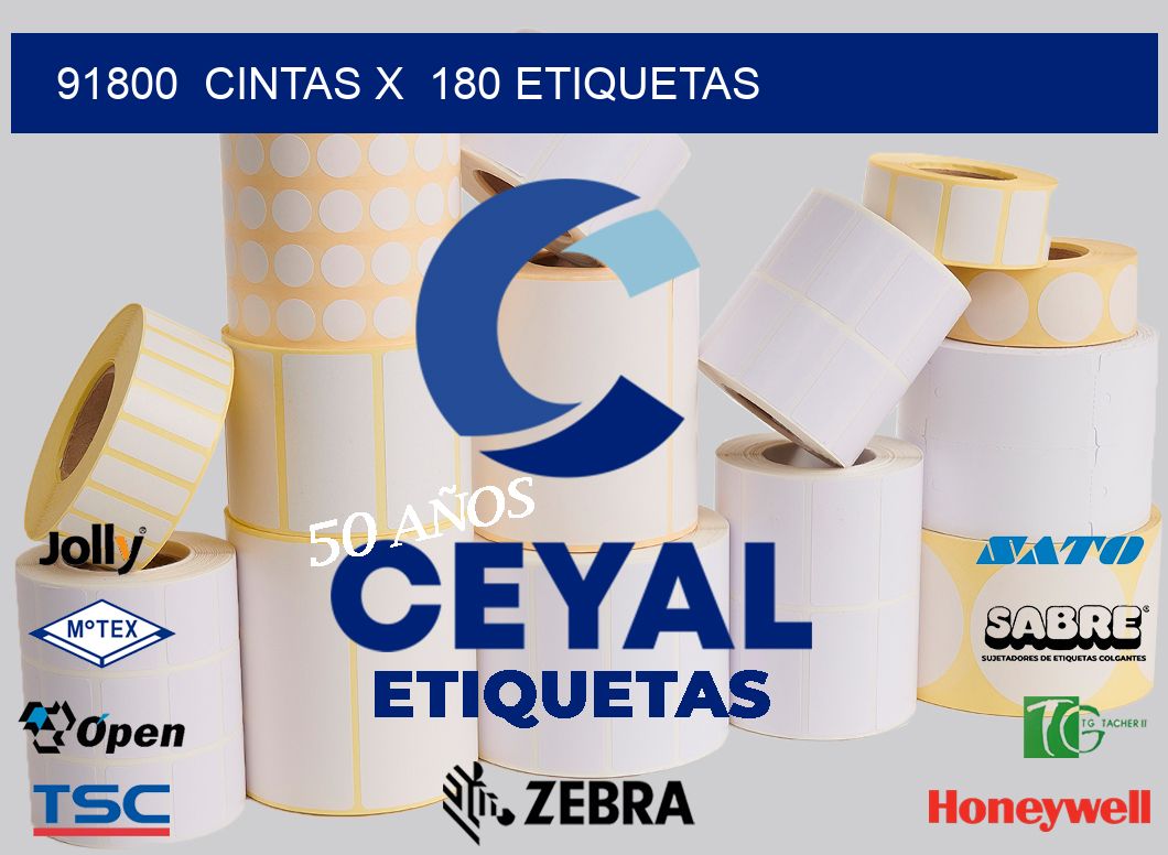 91800  cintas x  180 etiquetas