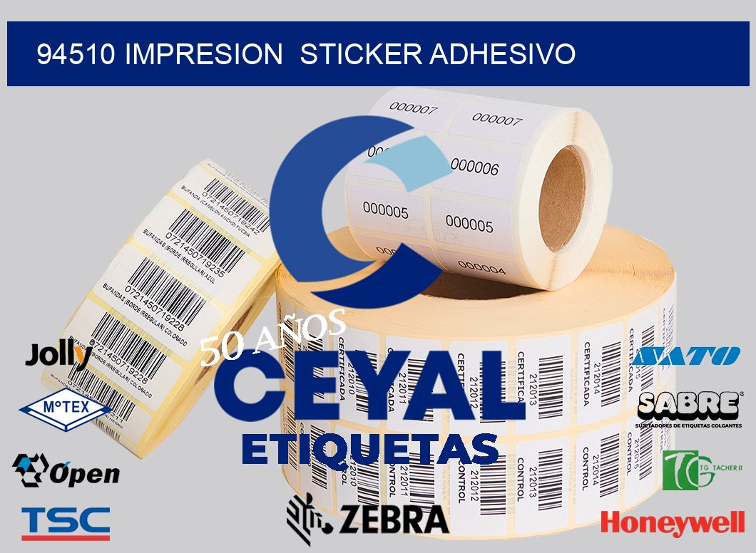 94510 impresion  sticker adhesivo