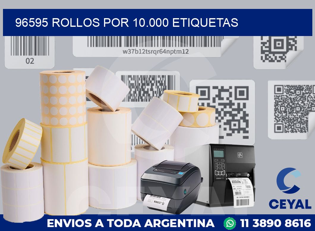 96595 Rollos por 10.000 etiquetas