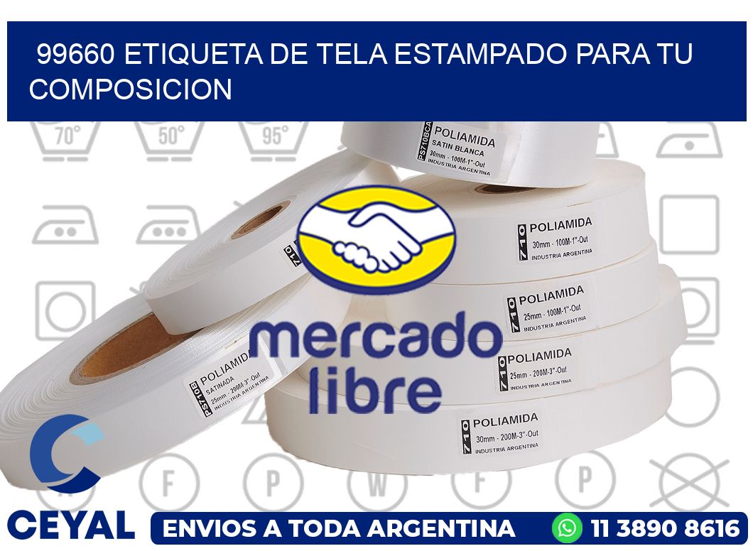 99660 ETIQUETA DE TELA ESTAMPADO PARA TU COMPOSICION