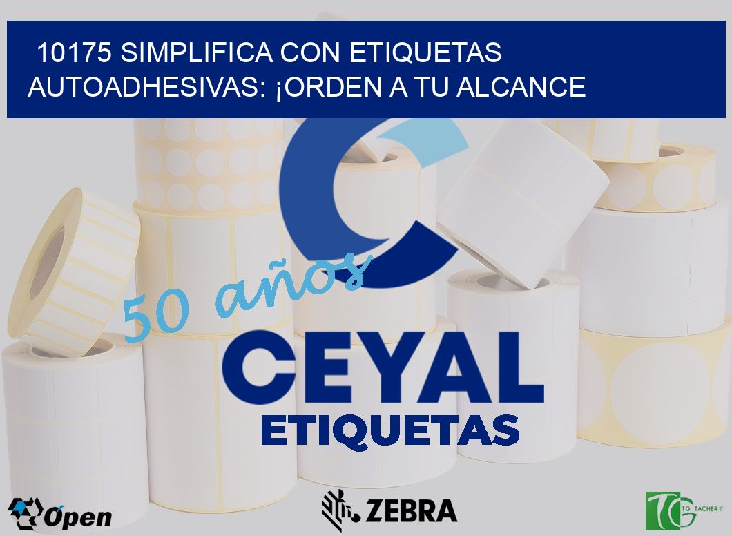 10175 Simplifica con Etiquetas Autoadhesivas: ¡Orden a tu Alcance